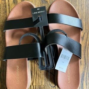 NWT Lane Bryant Dream Cloud Double-Strap Sandals